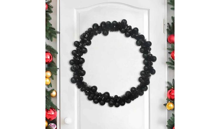 Walplus Christmas Baubles - Black - 20 x 20 cm