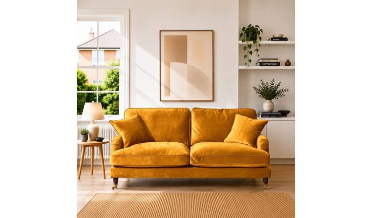Artemis Home Mackenzie 3 Seat Sofa - Mustard