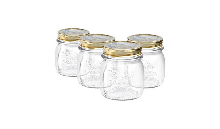Bormioli Rocco Quattro Stagioni Glass Preserving Jars - Set of 4