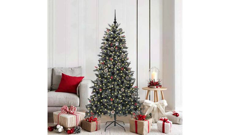 Walplus 300 Warm LED Lights Artificial Christmas Tree - Green - 180 cm