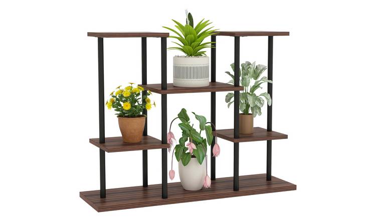 Outsunny Metal Raised Garden Bed for Multiple Plants - Carbonised