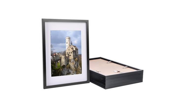 Nicola Spring Photo Frames - A3 with Mount - Set of 5 - Black
