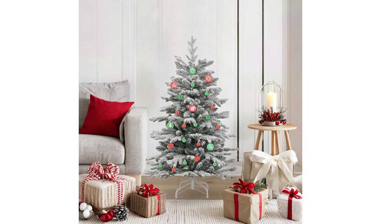 Walplus Pack of 40 Christmas Baubles - Red and Green - 6 x 6 x 6 cm