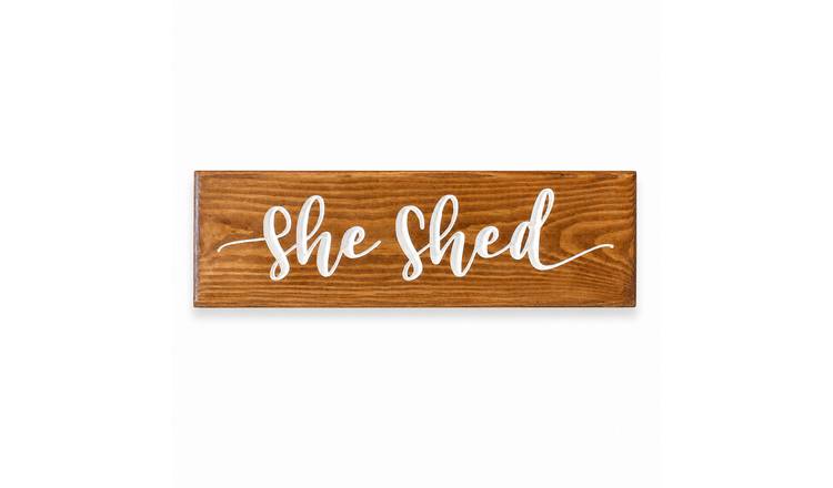 Peak Heritage Engraved Wooden Sign - L30cm - She Shed