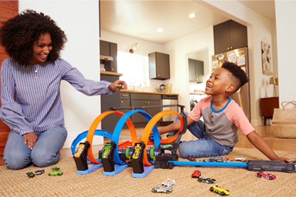 argos hot wheels track builder