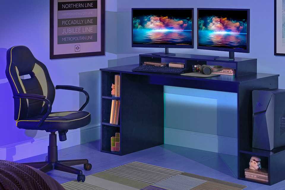Argos blue desk deals