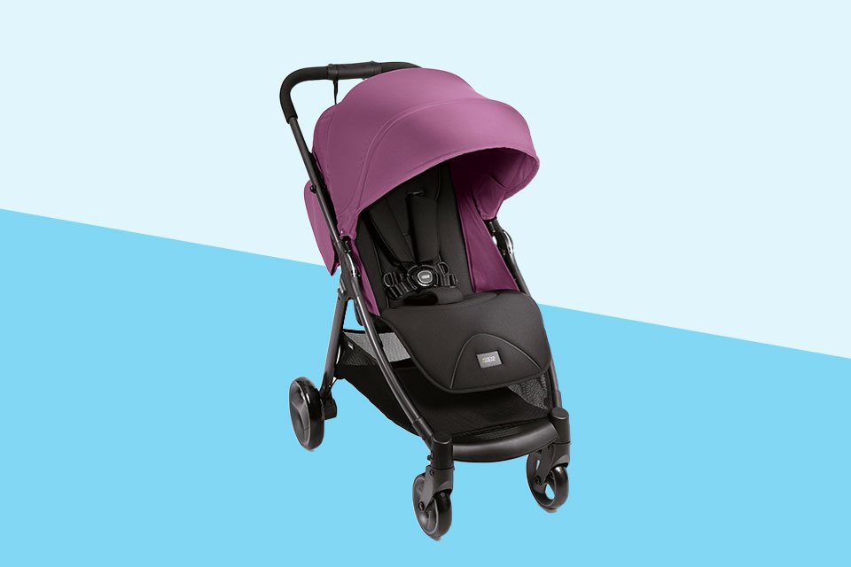 joie purple pram