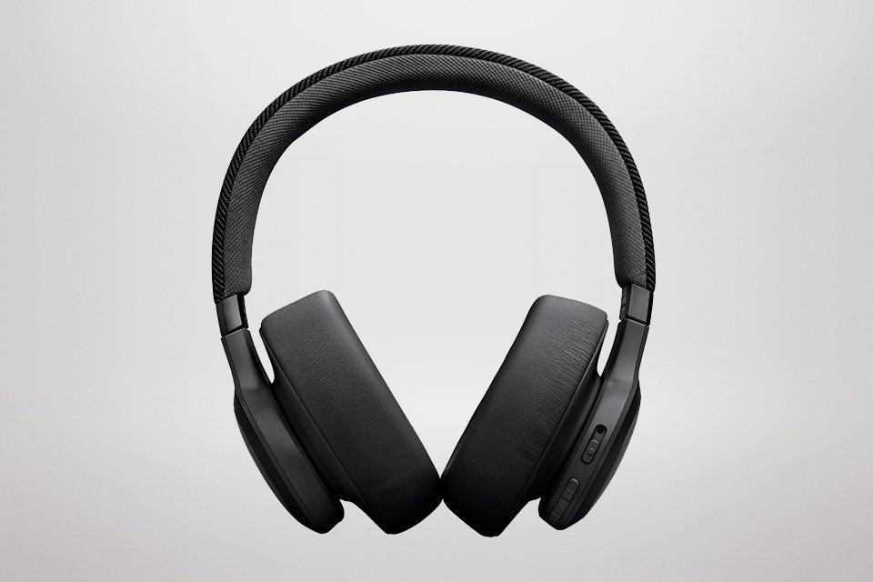 JBL Live 770NC Over-Ear Wired & Wireless Headphones - Black.