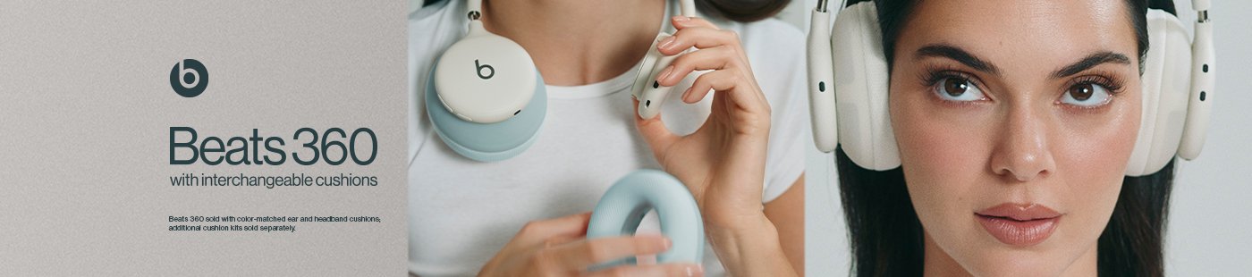 Beats. Beats 360 with interchangeable cushions. Additional cushion kits sold separately.