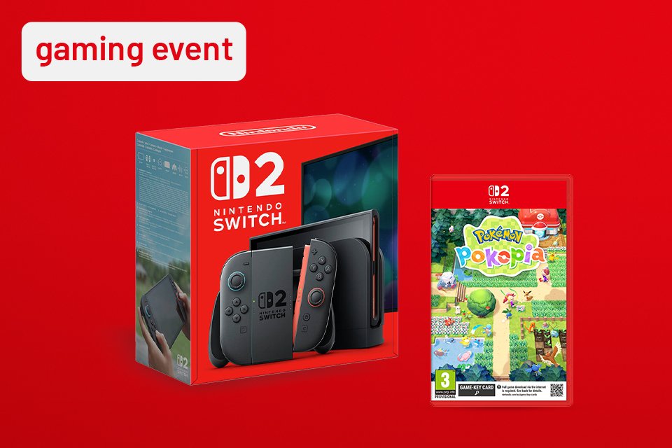 Buy Nintendo Switch 2 Console. And add a selected game for just £20.