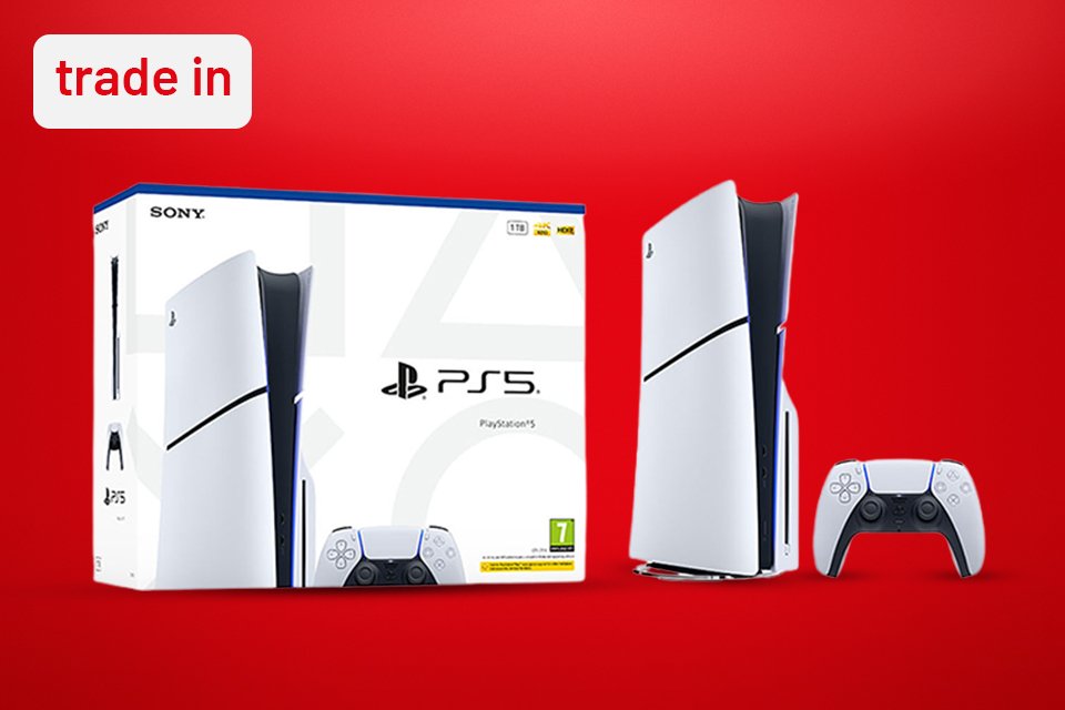 Receive an additional £50 on top of the trade-in value quoted. When you buy selected PlayStation DualSense bundles.