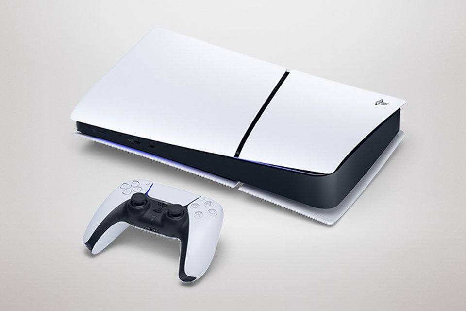 PlayStation console with additional dualsense.
