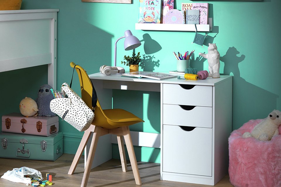Create their perfect study space. Includes desks, storage and more.
