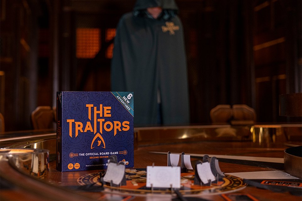 The Traitors. Bring the hit TV show to your game night.
