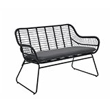 Benches and arbours.