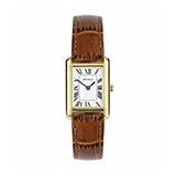 Sekonda Ladies Colette White Dial Brown Leather Strap Watch.
