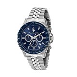 Maserati Sfida Sport Men's Blue Dial Stainless Steel Bracelet Watch.