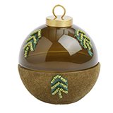 Green bauble candle