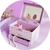 Musical boxes.