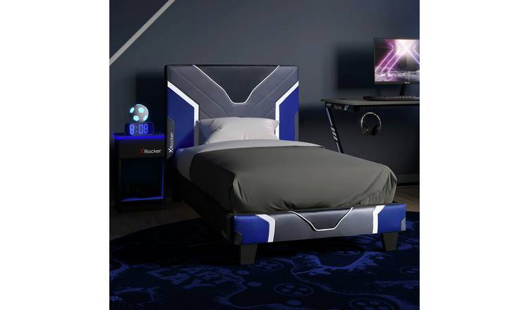 Buy X Rocker Chromis Single Bed in a Box with Mattress - Blue | Kids ...