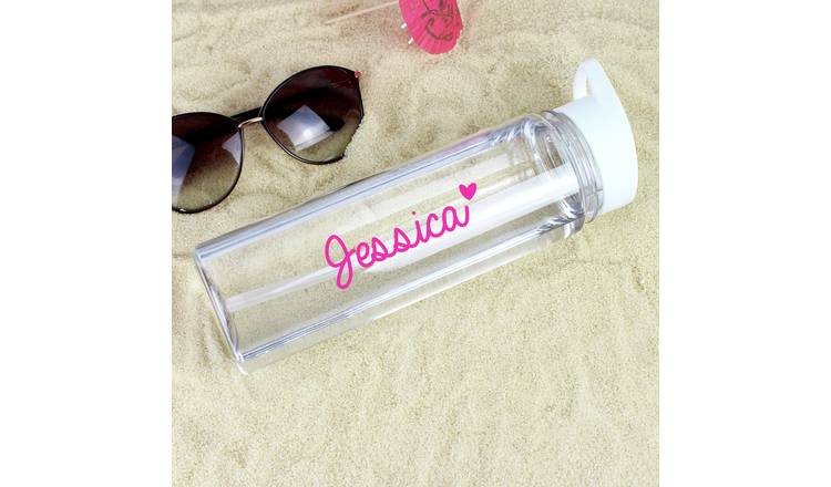 Personalised Message Heart Name Sipper Water Bottle - 750ml