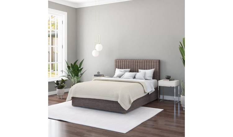 Aspire Grant Small Double End Lift Ottoman Bed - Brown