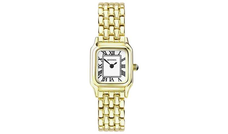 Sekonda Monica Ladies White Dial Gold Coloured Strap Watch