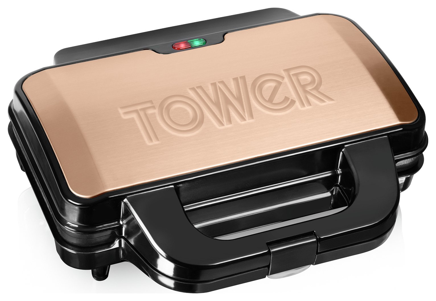 Tower T27031RG 2 Portion Sandwich Toaster - Rose Gold