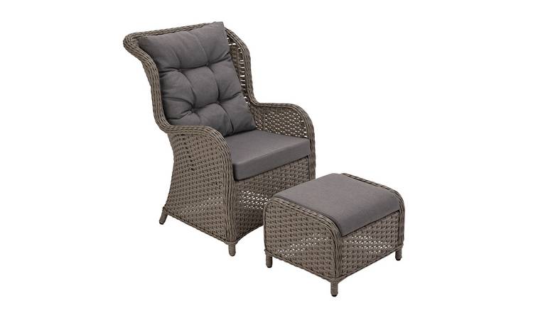 Buy Argos Home Dave Garden Chair and Stool | Garden chairs and sun
