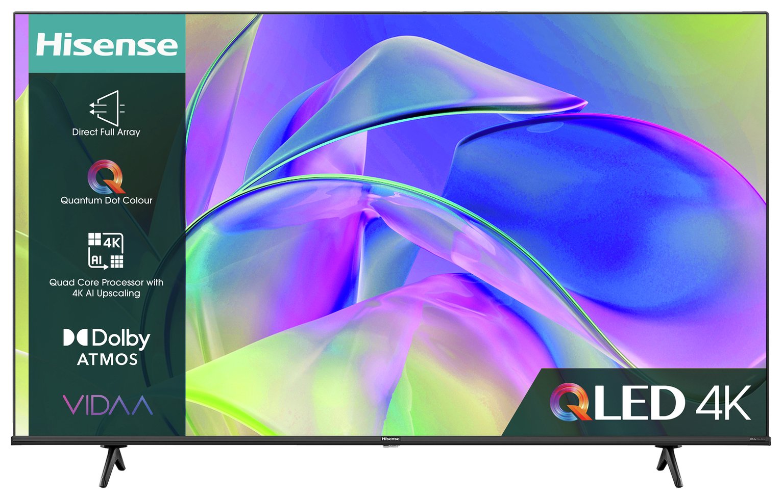 Hisense 50 Inch 50E78KQTUK Smart 4K UHD HDR QLED Freeview TV