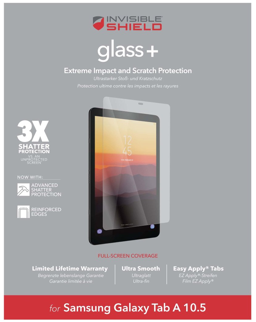Zagg InvisibleShield Samsung Galaxy Tab A Screen Protector