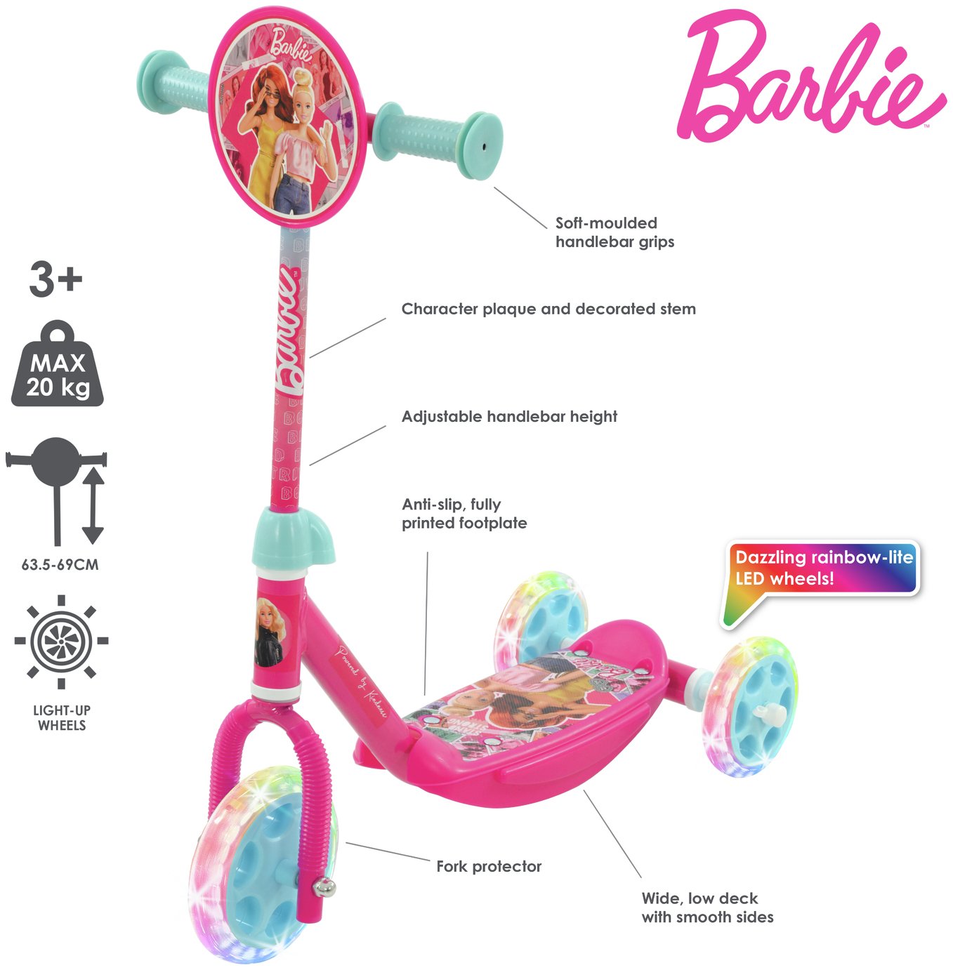 Barbie Tri-Lite Scooter