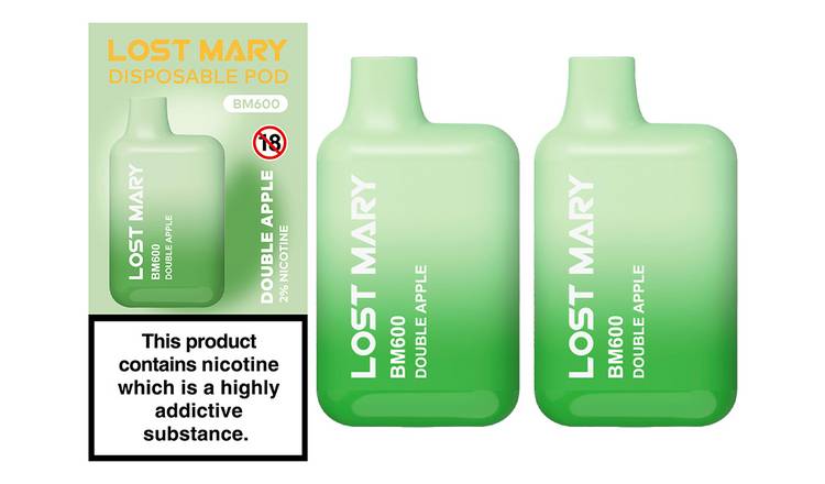 Lost Mary Disposable Vape Double Apple Set of 2