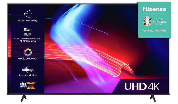 Hisense 85 Inch 85A6KTUK Smart 4K UHD HDR DLED Freeview TV