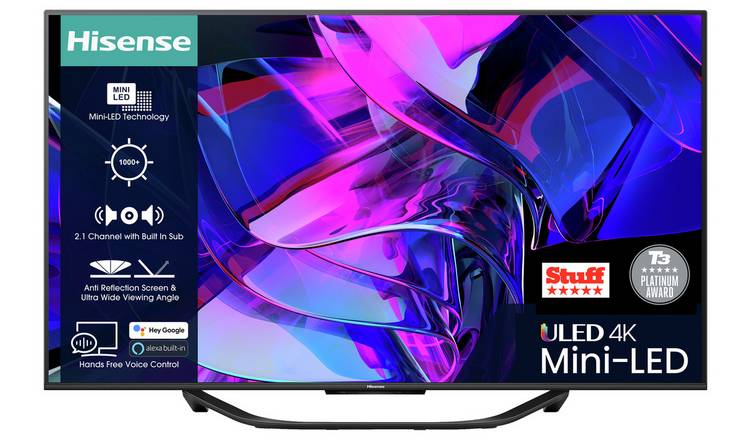 Buy Hisense 65 Inch 65U7KQTUK Smart 4K 144Hz UHD HDR Mini