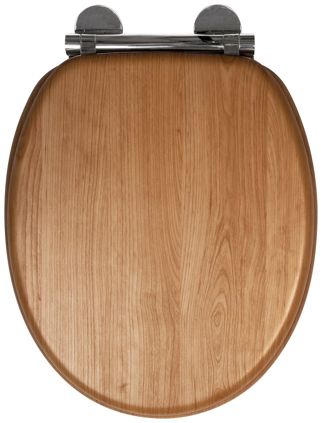 Croydex Moulded Wood Toilet Seat - Light Oak Effect