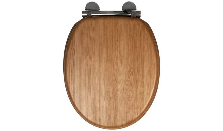 Buy Croydex Moulded Wood Toilet Seat Light Oak Effect Toilet seats Argos