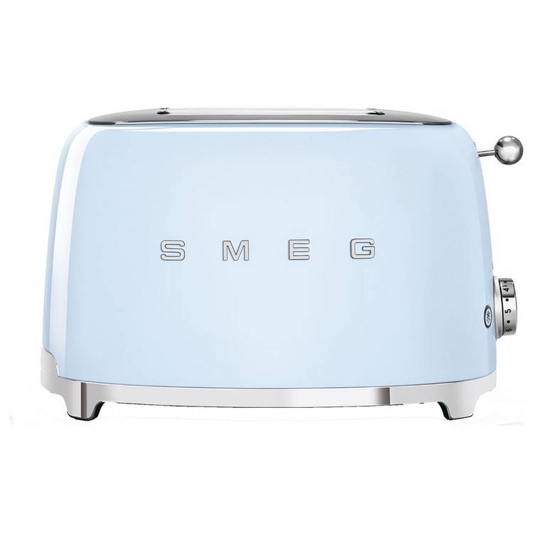 Smeg TSF01PBUK 50's Style Retro 2 Slice Toaster - Blue 0