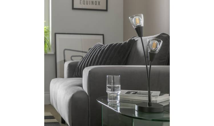 Argos black table deals lamp