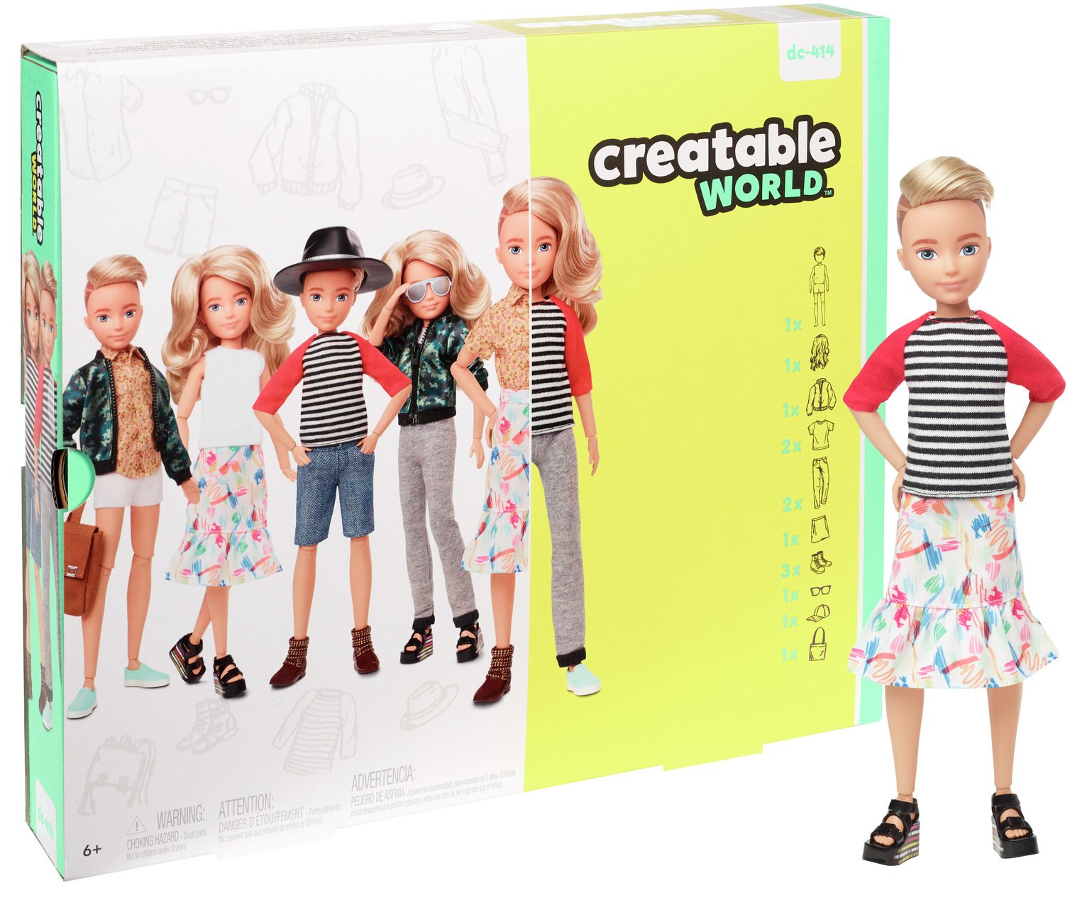 Creatable World Deluxe Character Kit - Blonde Wavy Hair