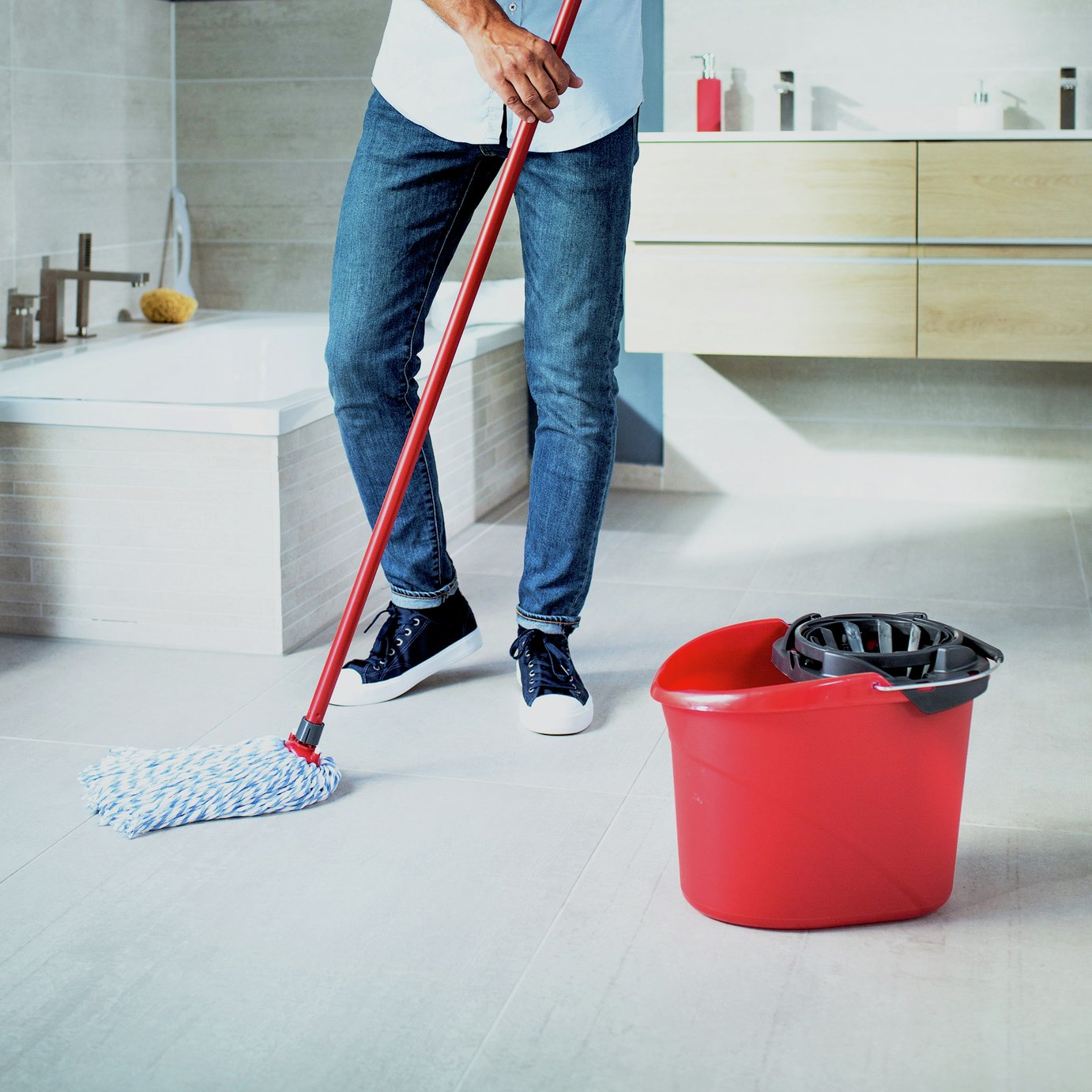 SuperMocio Microfibre Cotton Mop with Torsion Wringer Bucket Reviews