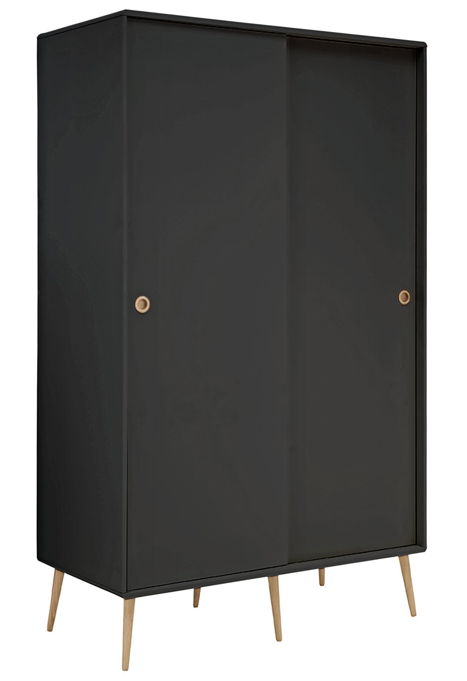  Softline 2 Door Sliding Wardrobe - Black