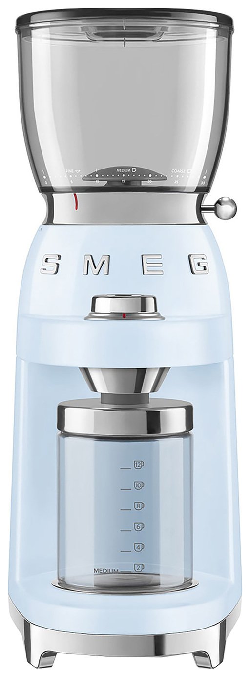 Smeg CGF01PBUK 50's Style Retro Coffee Bean Grinder - Blue