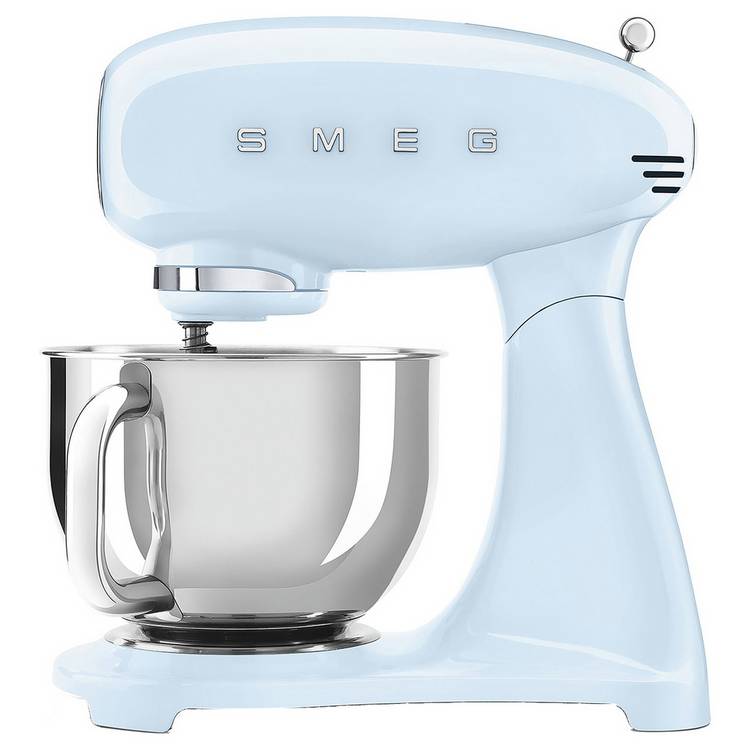 Smeg SMF03PBUK 50's Style Retro Food Mixer with Stand - Blue 0