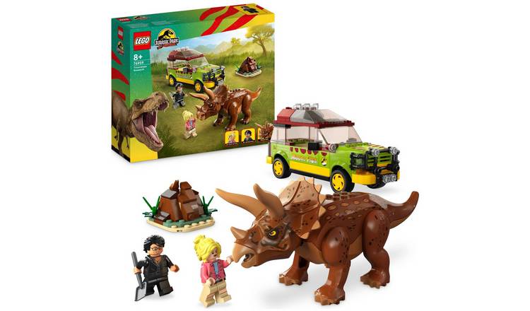 Buy LEGO Jurassic Park Triceratops Research with Car Toy 76959 LEGO Argos