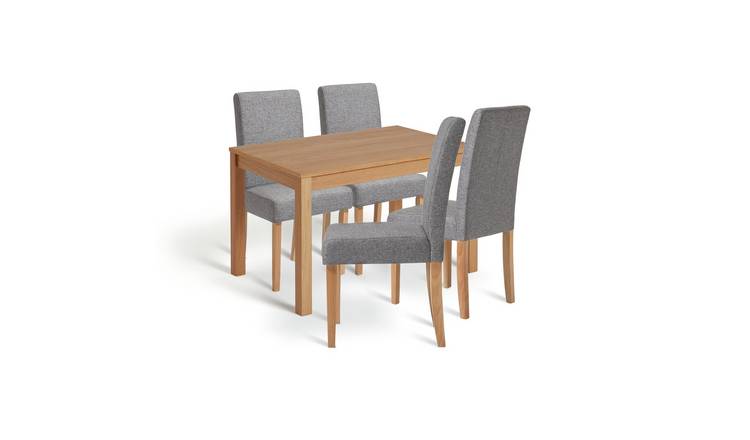 Grey table discount and chairs argos