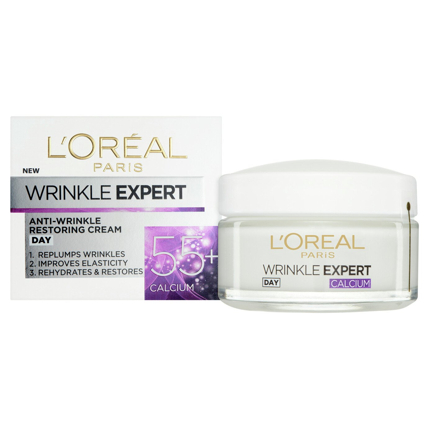 L'Oreal De Wrinkle Expert 55  Day Cream - 50ml