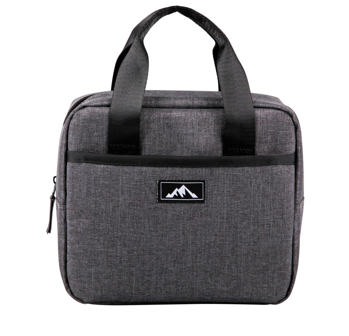 Home Slate Grey and Black Lunch Bag