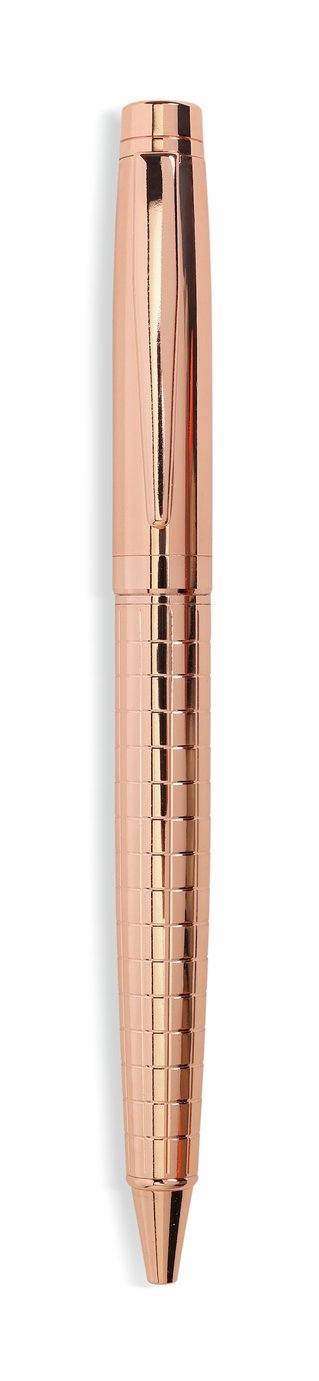 Habitat Winter Bouqet Ballpoint Copper Pen - Black