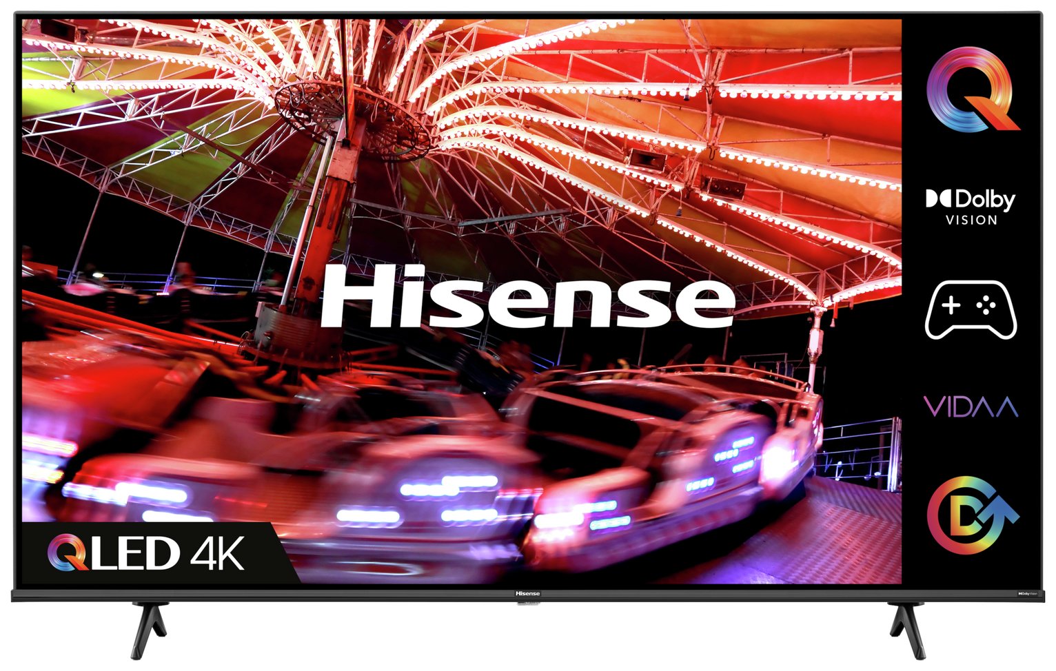 Hisense 43 Inch 43E7HQTUK Smart 4K UHD HDR QLED Freeview TV